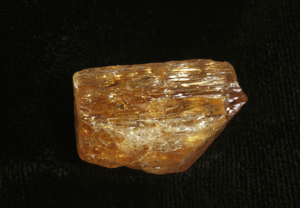 rough imperial topaz crystal