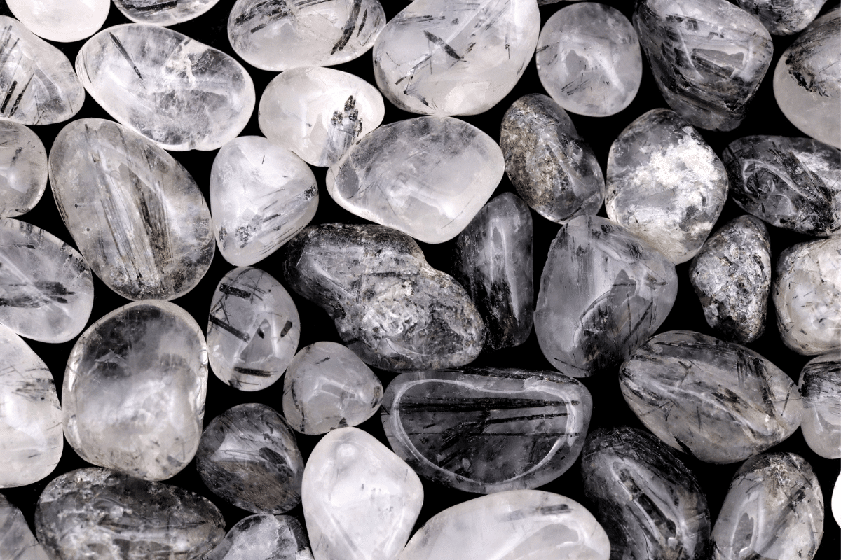 tourmalinated quartz crystals