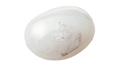 white snow quartz crystal