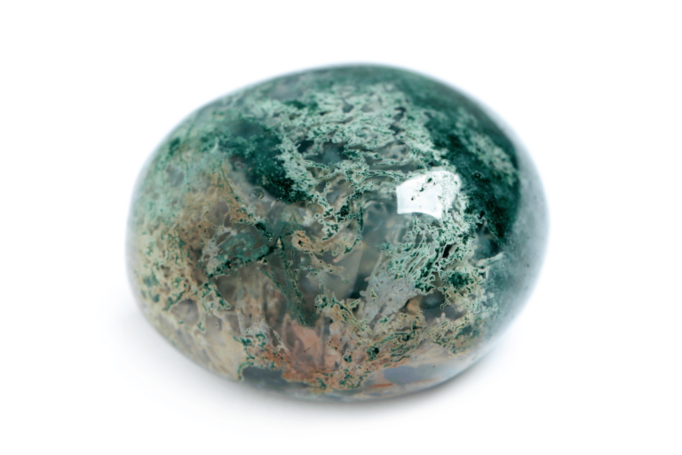 polished moss agate crystal meaning