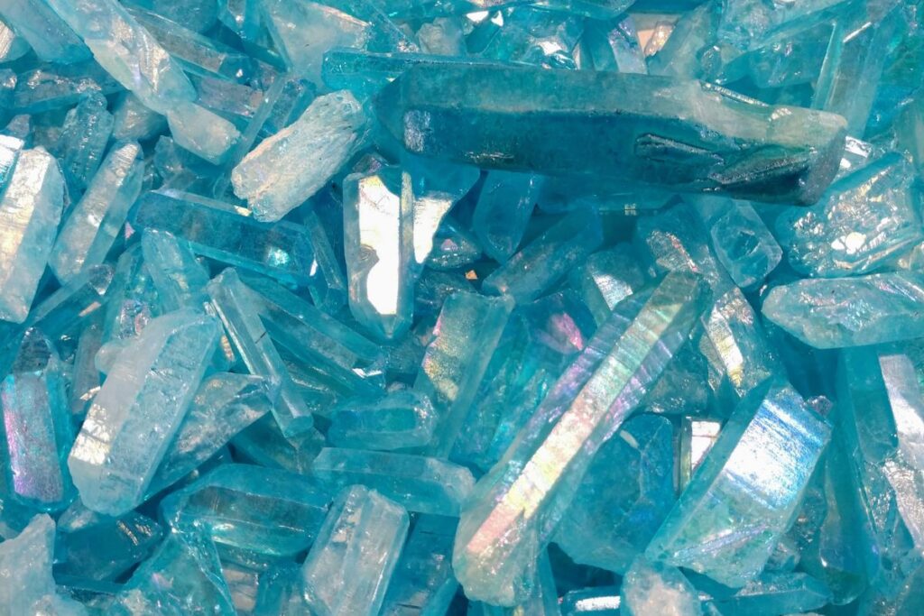 aqua aura quartz crystals