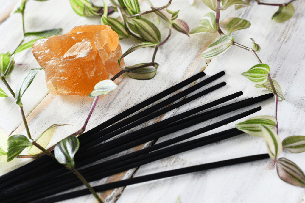 incense to charge honey calcite